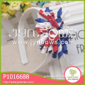 Red and white and blue shape elastic P1016688 metal hair clasp